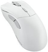 Glorious Gaming Model D 2 Pro 4K/8K Ratón Gaming inalámbrico - 2,4 GHz 1 ms de retardo, sondeo 4K/8K, 100M clics, 62 g superligero, Gran batería, Sensor PPP 26K, RGB, ergonómico, 6 Botones - Blanco