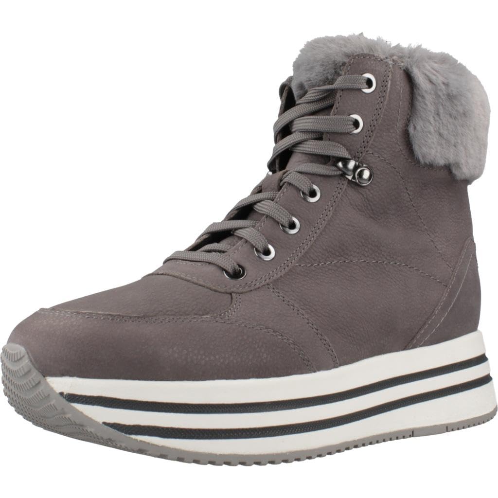 Geox D Kency B, Zapatillas, Dk Stone, 39 EU