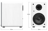 Wiibo Karino 200 White Altavoces HiFi Estanteria 2 Vias Reflex Pareja