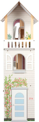Small Foot Casa de muñecas Villa de Ensueño XL, 3 Pisos, muñecas de hasta 30 cm, Escala 1:6, Aspecto de Madera, 12730