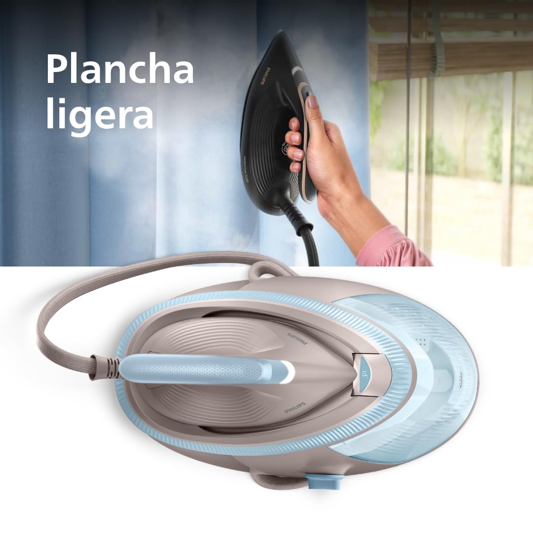Philips PerfectCare Centro de planchado Serie 7000, golpe de vapor de 600g, suela SteamGlide Elite de 8,5 bares (PSG7200/60)