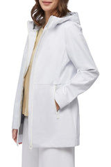 Geox W Spherica Parka 1 Chaqueta, Hochweiß, 44 para Mujer