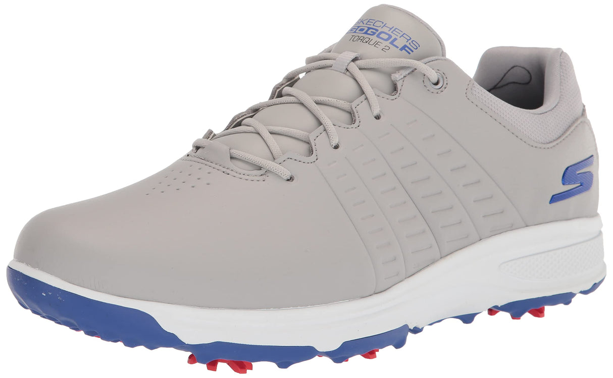 Skechers Go Torque Pro Waterproof Golf Shoe, Zapatillas Hombre, Grey Blue Sole, 44 EU