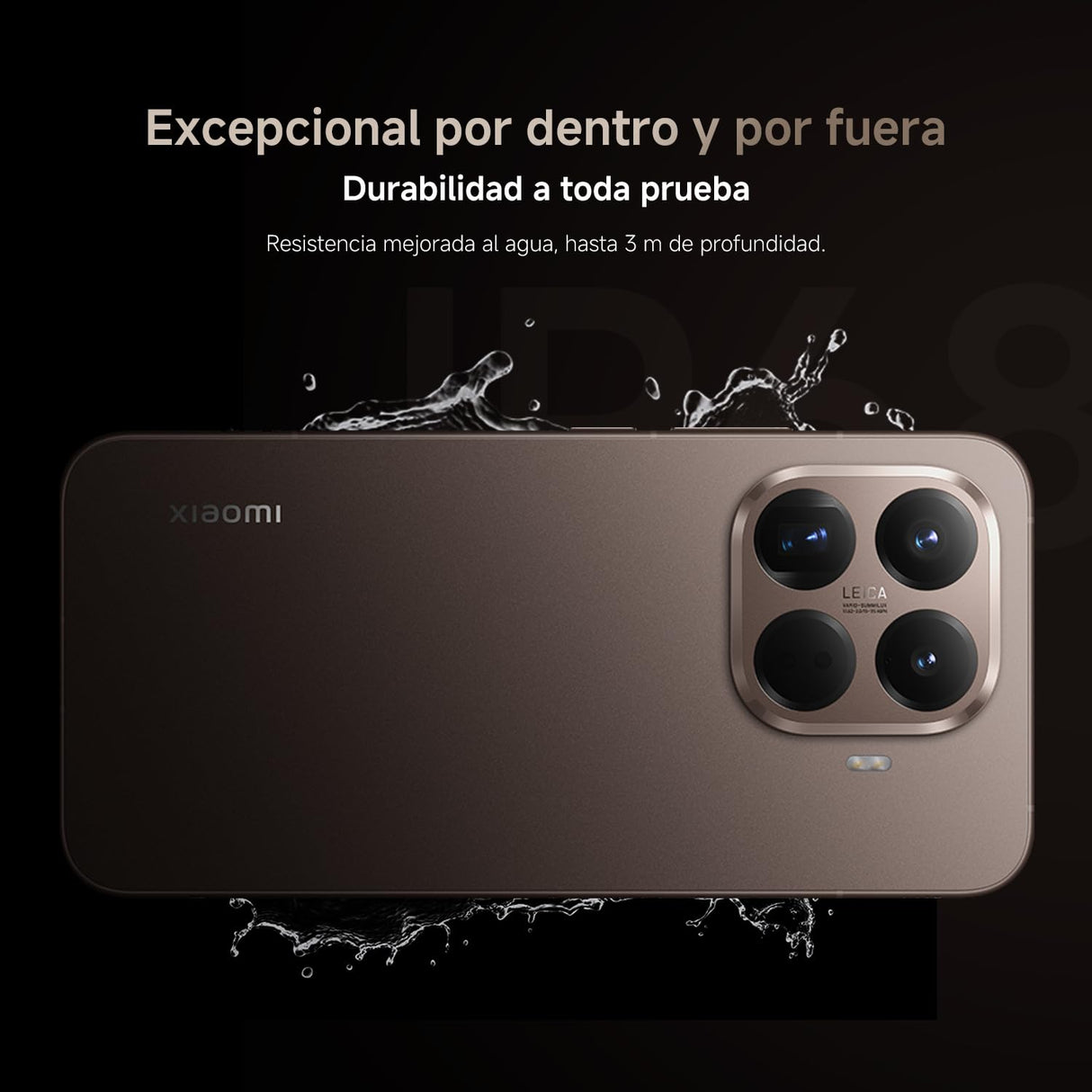XIAOMI 15T Pro - Smartphone de 12+512GB, Lente óptica Leica Summilux, MediaTek Dimensity 9400+, Pantalla Eye Care de 6,83" 144 Hz, HyperCharge de 90W, Cargador no Incluido, Mocha Gold (Versión ES)