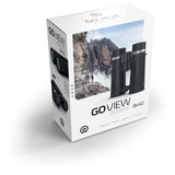 GoView ZOOMR 8x42 prismáticos para Actividades al Aire Libre, Naturaleza, observación de Vida Salvaje, Viajes (Zoom de 8 aumentos, Gran Campo de visión, Incluye Set de Accesorios) Phantom Black