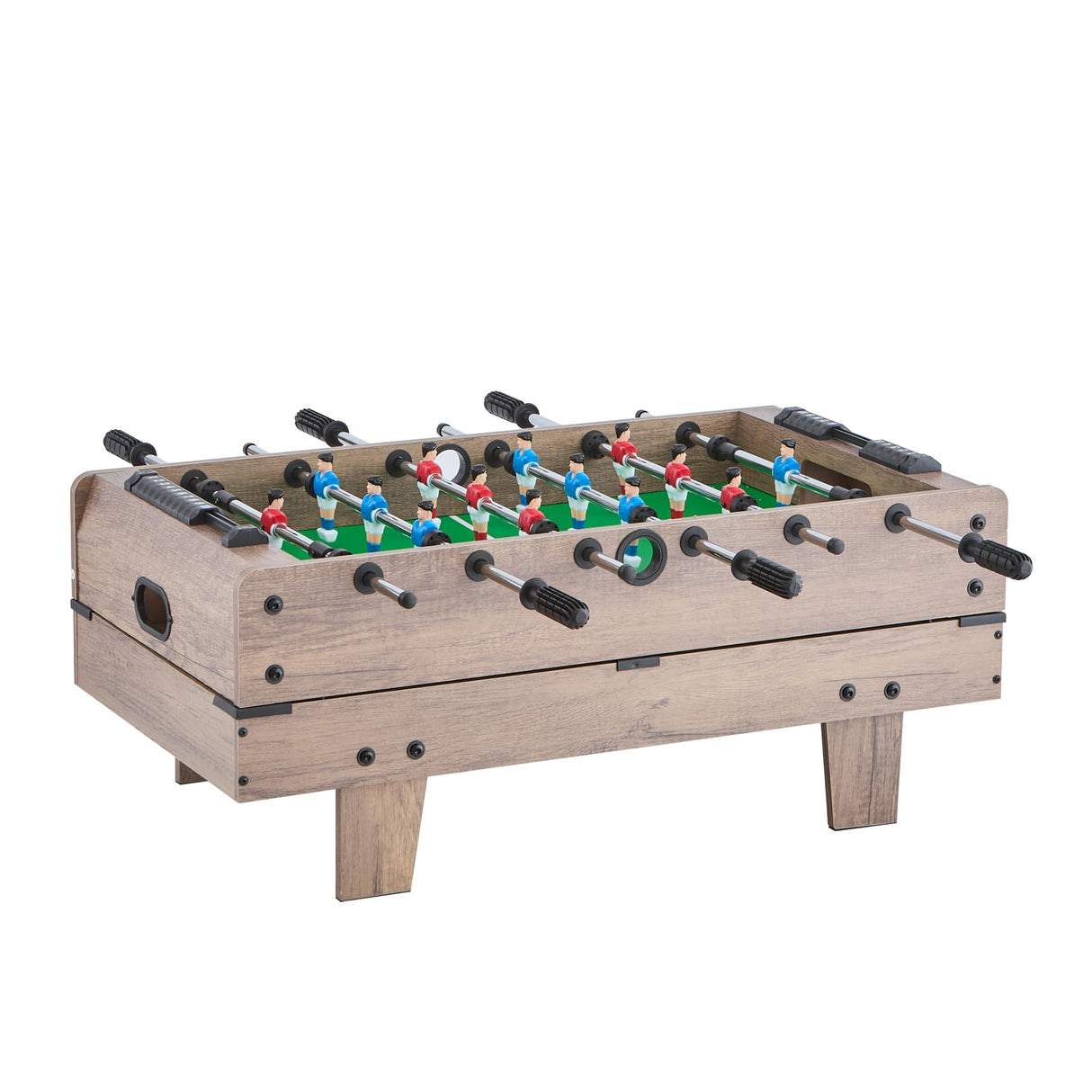 VEVOR Mesa de Juego Combinada 4 en 1 de Hockey de Aire de 82 cm, con Billar, Hockey, Futbolín, Ping Pong, Empujadores y Discos, Mesa de Juegos Deportivos a Niños, Sala de Juegos Familiar, Oficina