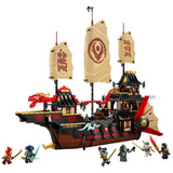 LEGO Ninjago Bounty del Templo - Barco de Juguete Interactivo con Techo Desmontable y 6 Minifiguras Inc. Cole, Zane y NYA - Regalo para Chicos de 14+ Años Fans de El Renacer de los Dragones 71848