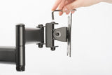 DIGITUS Soporte para monitor - Soporte - 4 monitores - Hasta 27 pulgadas - Hasta 4x 8 kg - VESA 75x75, 100x100 - Negro