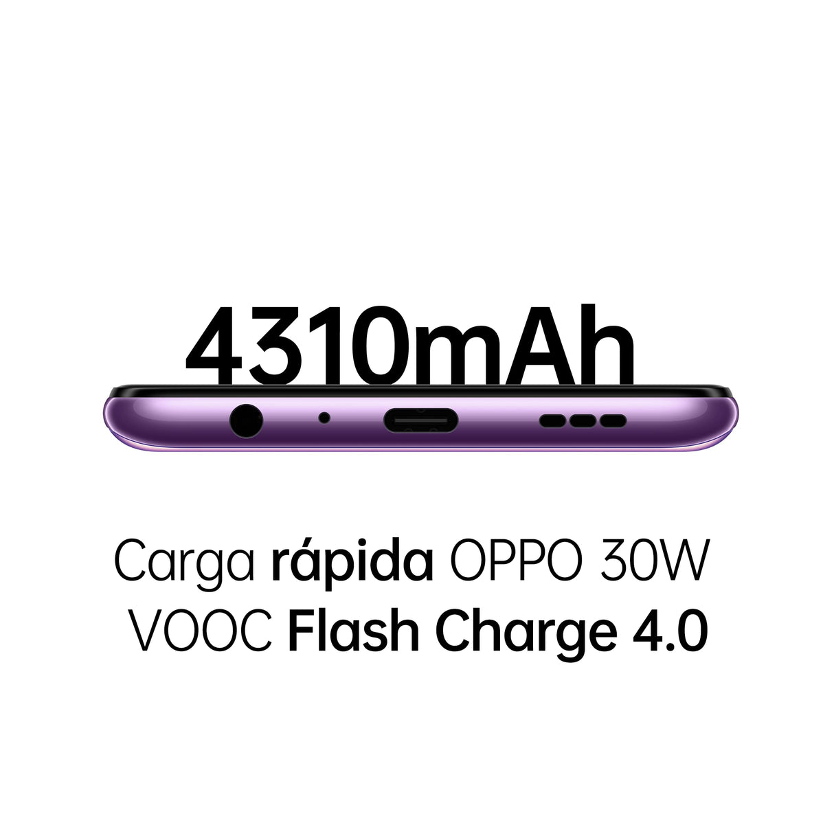 OPPO A94 5G + Pack de Regalo (USB 3.1 Type-C) - Smartphone 128GB, 8GB RAM, Dual SIM, Pantalla 6,43”, Cámara 48MP+8MP+2MP+2MP, Batería 4310mAh, Carga Rápida 30W – Azul