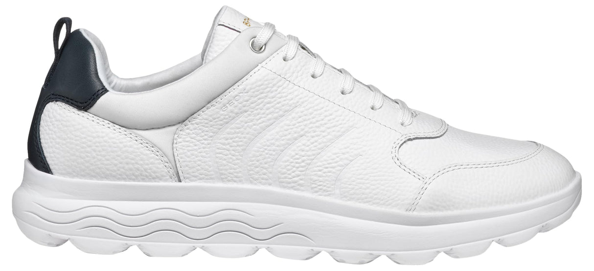 Geox U SPHERICA B, Zapatillas Hombre, White/Dk Navy, 43 EU