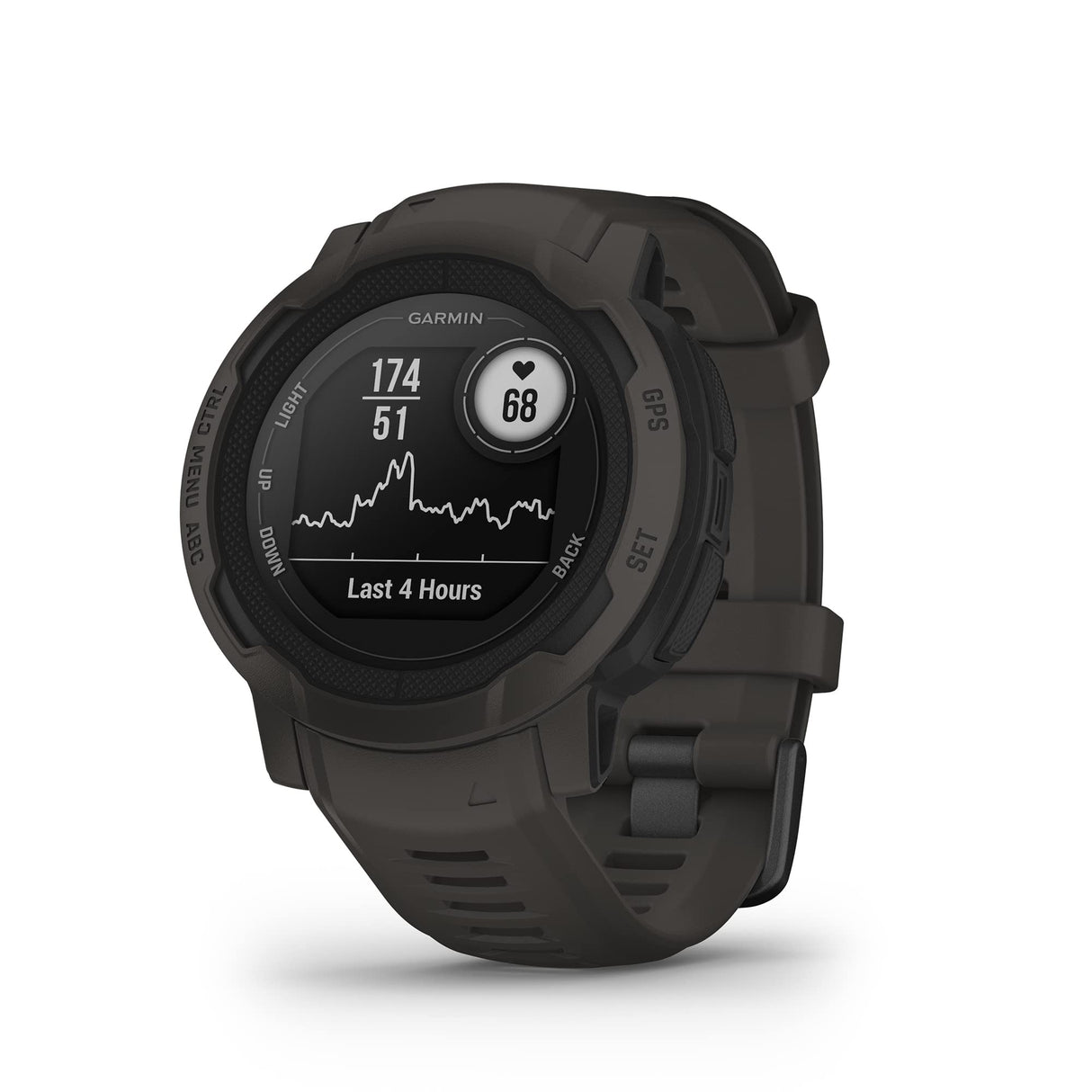 Garmin Instinct 2, Reloj Inteligente con GPS Resistente al Agua, Funciones Deportivas, Pulsioximetría, Puntuación de Sueño y Notificaciones del Smartphone, Negro