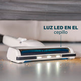 Princess Silent Storm - Vaciado higiénico del Cubo - 30 min de Limpieza sin Cable - Cepillo motorizado con luz LED - Modo Aparcamiento - Modo Aspirador de Mano - con Accesorios - 339380