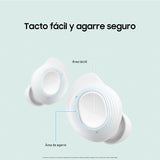 Samsung Galaxy Buds FE + Cargador - Auriculares Inalámbricos, Cancelación de Ruido Activa, Ajuste Cómodo, 3 Micrófonos, Control Táctil, Bajos Graves, Gris (Versión Española)