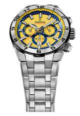 Festina Reloj Hombre F20670/4 Chrono Bike Caja de Acero Inoxidable 316l Plateado Correa de Acero Inoxidable 316l Plateado