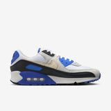 NIKE Air MAX 90 Premium, Sneaker Hombre, Blanco Caqui Azul Negro, 38.5 EU
