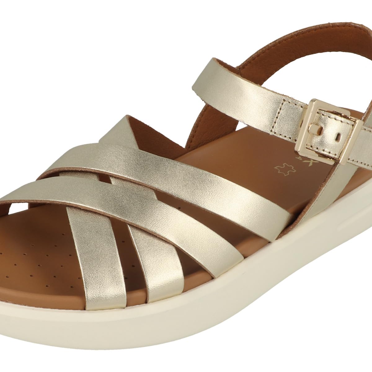 Geox D Xand 2s B, Sandalias Deportivas, Lt Gold, 41 EU