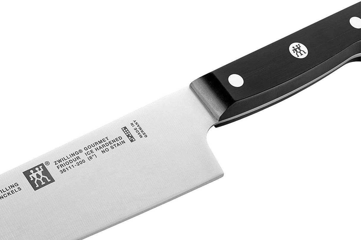 ZWILLING Bloque de cuchillos auto-afilables de 7 piezas, Bloque de madera, Cuchillos y tijeras con mango especial de acero inoxidable/plástico, Gourmet