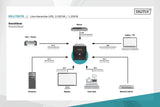 DIGITUS SAI Line-Interactive VI - 2000VA / 1000W - AVR - 4 tomas de seguridad - Software de apagado - USB / RS232 / RJ45