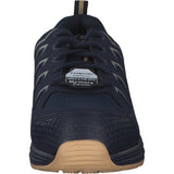 Skechers Malad II, Zapatos de construcción Hombre, Navy/Tan Textile/Synthetic, 41 EU