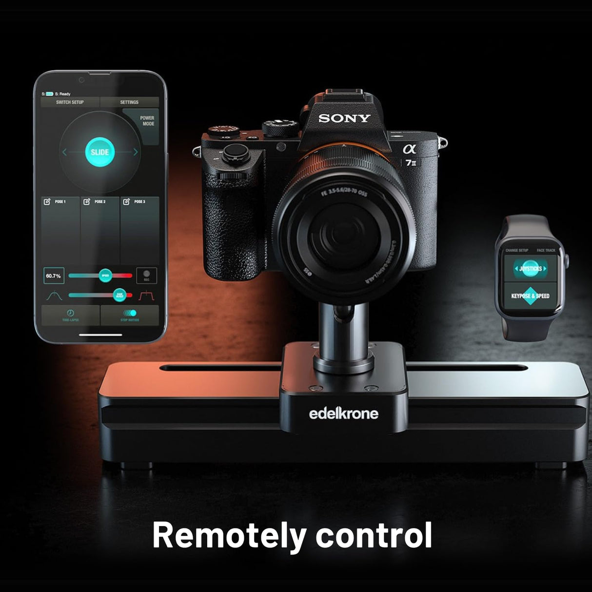 edelkrone SliderONE - Deslizador de cámara motorizado v3 Movimiento Suave - Video Slider SteadyMOVE