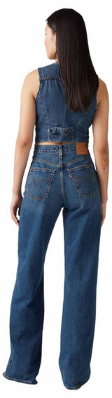 Levi's Ribcage Wide Leg H223 Jeans, Polar Perimiter, 25W x 32L Mujeres