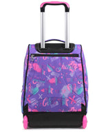 Seven Mochila con Ruedas, IRIDESCENT, Lila - Mochila 2 en 1, Mochila Escolar con Carro, Crossover System - Bolso Escolar Niños, para adolescentes - Bolsillo Interior con Organizador