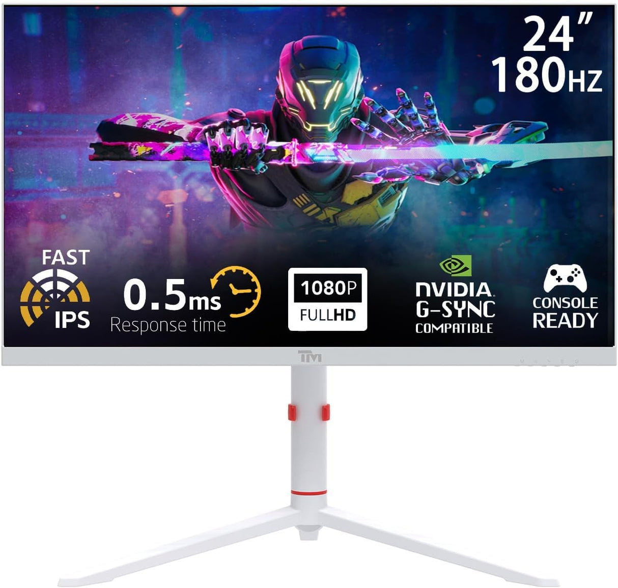 Twisted Minds Artic Pro Series 24" FHD – 180HZ – White