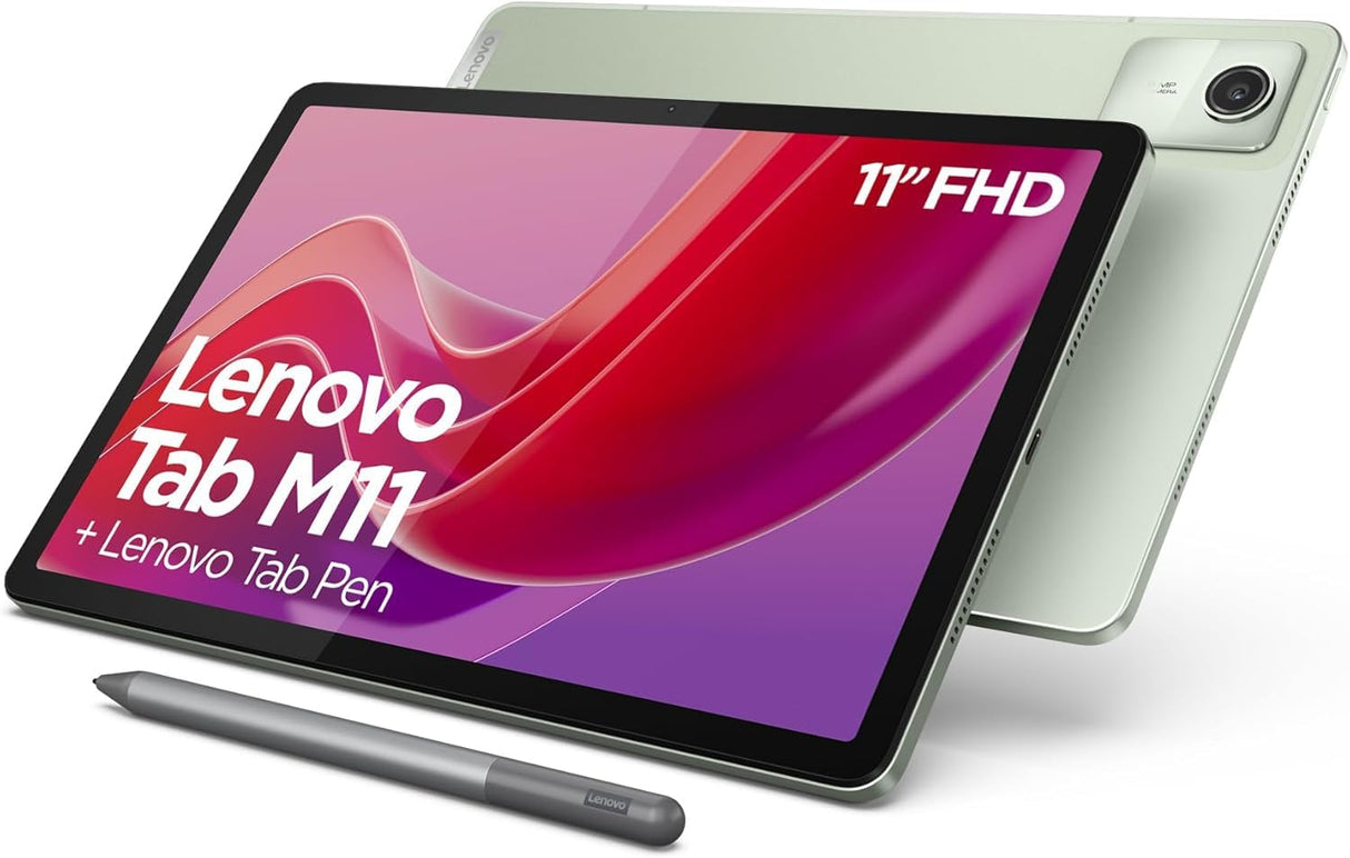 Lenovo Tab M11, Pantalla 11" FullHD - (MediaTek Helio G88, RAM 8 GB, Memoria 128 GB, WiFi 5, Tableta Android 13) - Seafoam Green, Exclusivo Amazon, bolígrafo Incluido