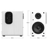 Wiibo Neo 100 White Altavoces Vintage Estanteria Bluetooth HiFi Activos 100w Pareja