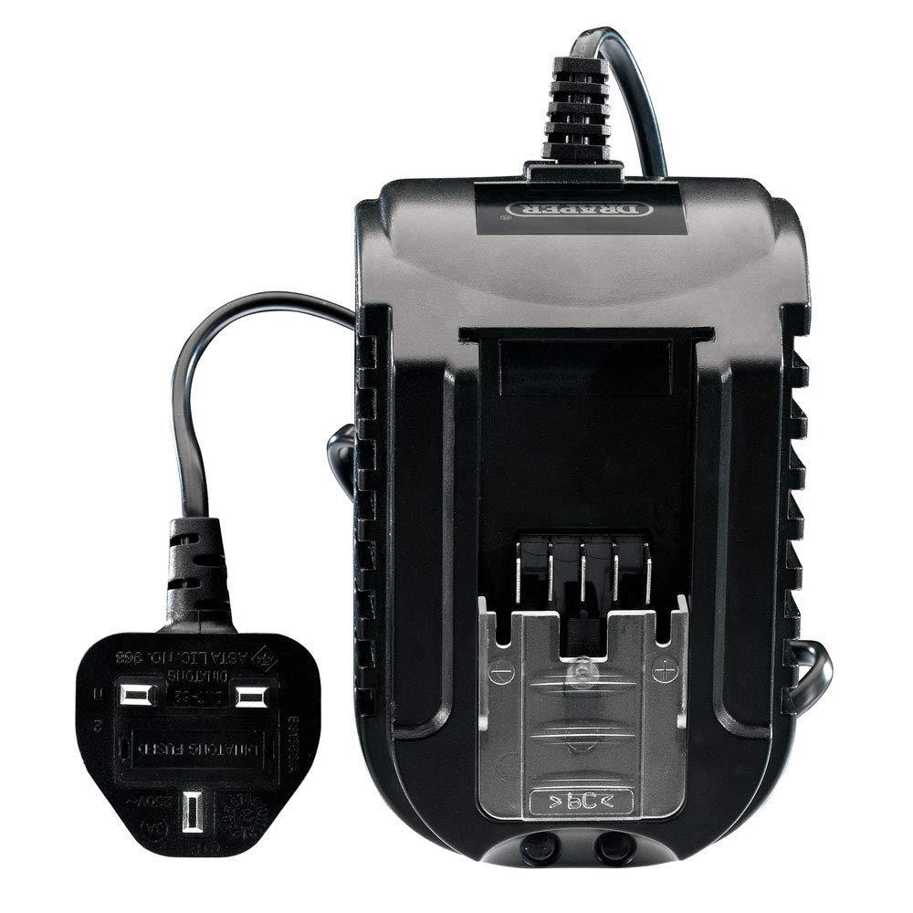 Draper 55343 D20 - Llave de impacto de par medio sin escobillas de 20 V de 1/2 pulgada con 2 baterías