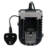 Draper 55343 D20 - Llave de impacto de par medio sin escobillas de 20 V de 1/2 pulgada con 2 baterías
