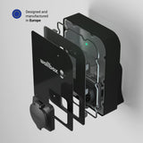 Wallbox Cargador Copper SB para EV. Potencia de hasta 22 kW. Lector de Tarjetas RFID Integrado y Cable de Carga Tipo 2. Conexión WiFi y Bluetooth, y Compatible con OCPP.