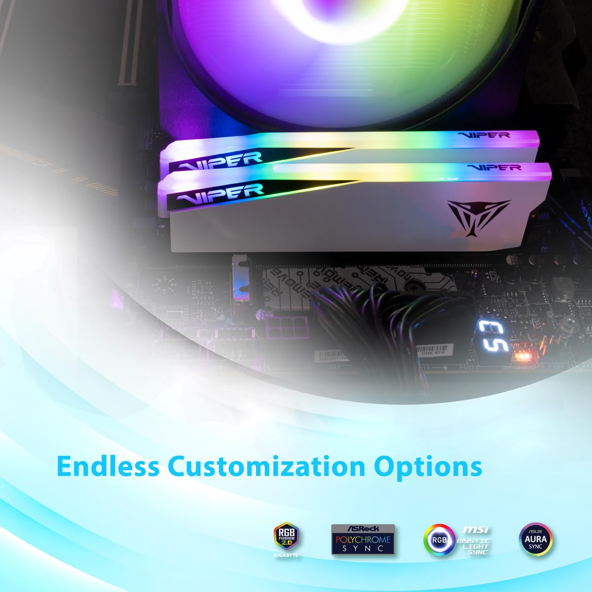 Patriot Viper Elite 5 RGB DDR5 32GB (2 x 16GB) 7000MT/s Kit - PVER532G70C38KW