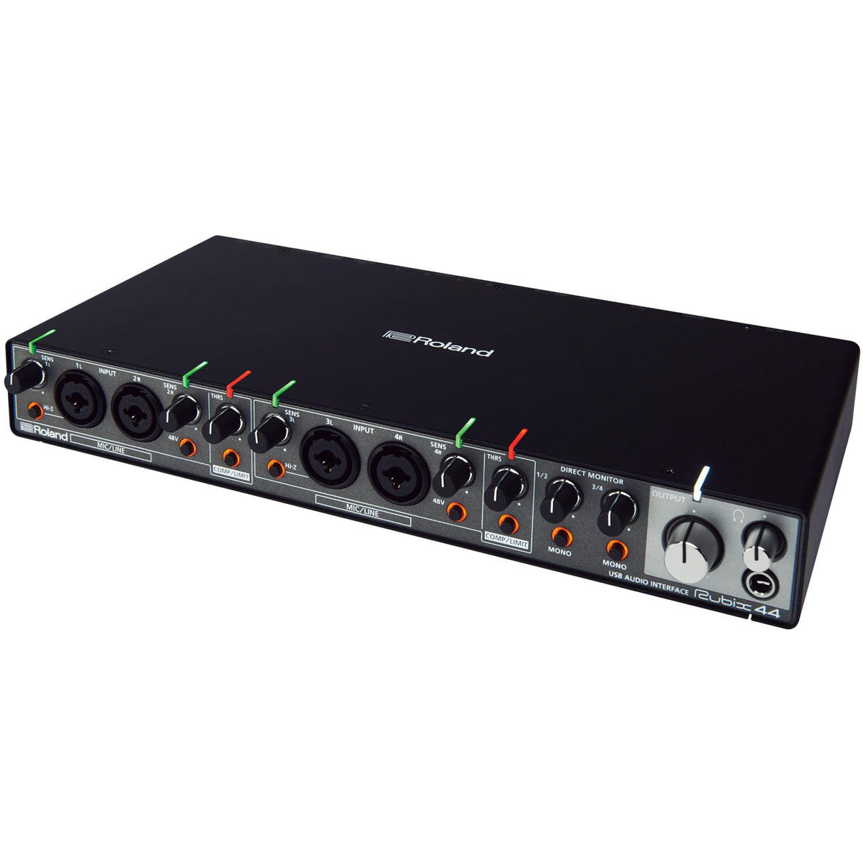Interfaz de alta resolución con 4 entradas y 4 salidas Roland RUBIX44 — La solución de alta resolución para producción musical personal
