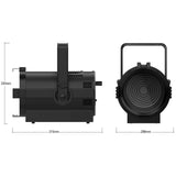 Audibax Pro Joliet 200T - Foco LED para Escenario - Fuente de Luz LED de 175W CW+175W CW - Luces de Efecto con Zoom Motorizado de 10/55º - Iluminación para Teatros, Discotecas, Eventos y Fiestas