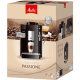 Melitta Passione F530-101, Cafetera Automática con Molinillo, Café en Grano, Sistema de leche, Limpieza Automática, Personalizable, 15 Bares, 1.2 litros, Plata