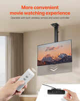 VEVOR Soporte para TV de Pared motorizado, Marco Soporte para TV Dimensiones de 813 a 1397 mm, Marco Porta televisión Plegable Ajustable con VESA máx. 60 x 40 cm, Carga máx. 54 kg