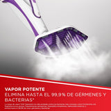 Polti Vaporetto SV440 Doble, Escoba a Vapor 2 en 1 con Limpiador Portátil, Potencia Máxima 1500 W, 11 Accesorios Incluidos, Calentamiento en 15 Segundos, Depósito Extraíble, Blanco y Morado