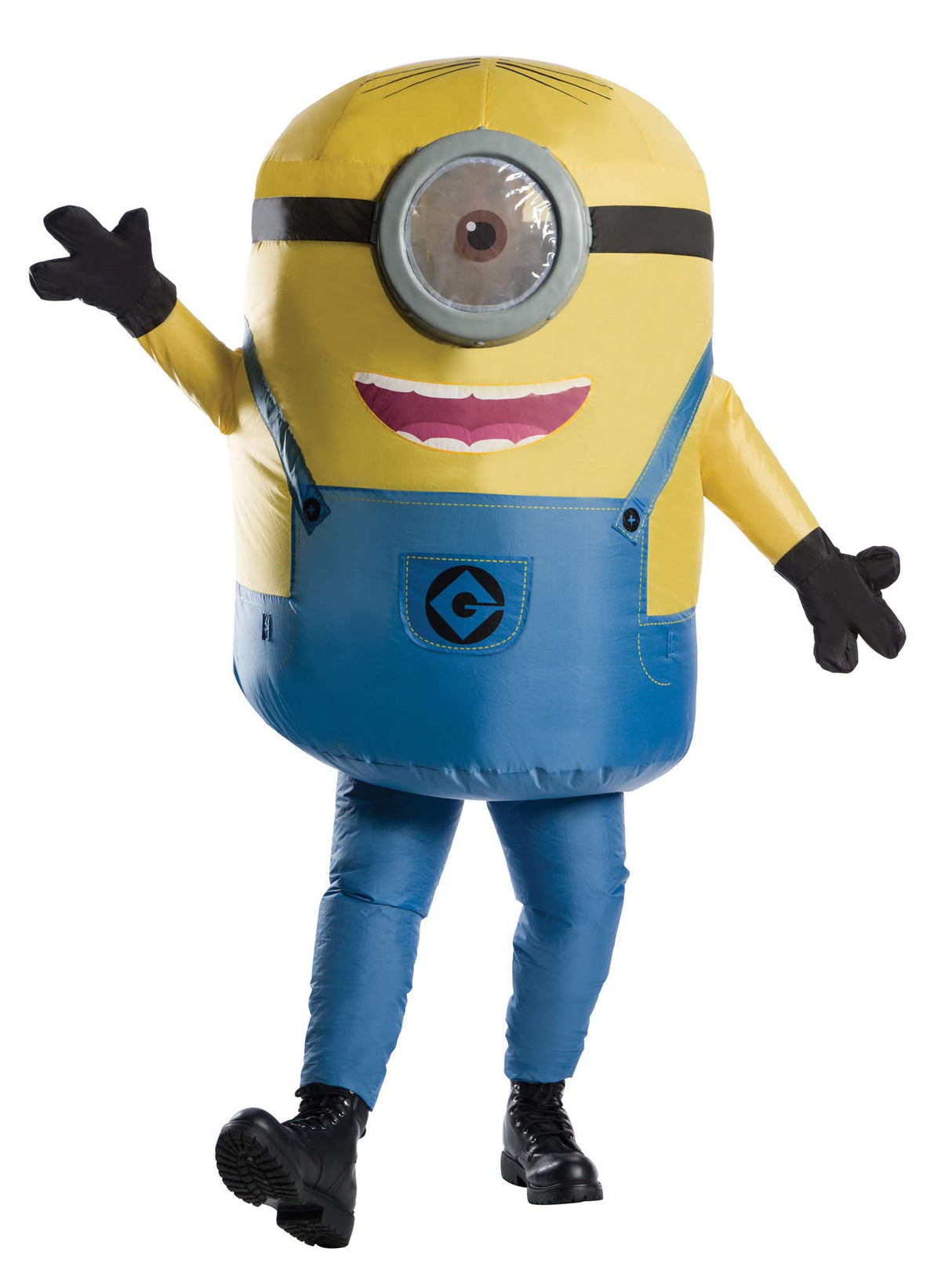Rubies Despicable Me - Disfraz Hinchable de Minion Stuart para adultos, Talla única ( 810585)