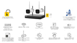 Vimar 46KIT.036C Kit Wi-Fi 3Mpx + 2camáras Bullet 3.6mm