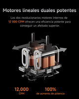 Laifen P3 Pro Afeitadora Eléctrica con Motor Lineal Patentado 12 000 cpm, 100 Min de Autonomía, Carga Rápida (3 min para 7 min de uso), Uso en Seco y Mojado, Ideal para Viajes (Gris Grafito)