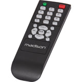 Madison - MAD1400BT-BK - Amplificador estéreo HI-FI 2 x 100W RMS con Bluetooth, USB, SD y FM - Aluminio negro