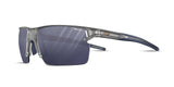 Julbo Outline Gafas DE Sol, Gris Translu Shiny/Azul, M Unisex Adulto