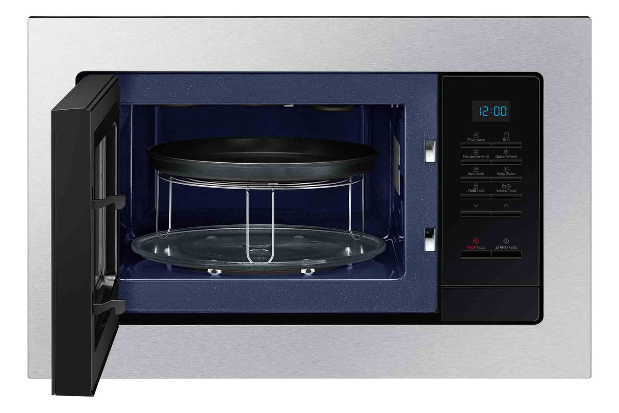 Samsung MG23A7013CT/EC Microondas de Integración con Grill, 23 L, potencia 800W.