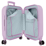 Enso Cute girl Maleta de cabina Morado 40x55x20 cms Rígida ABS Cierre TSA integrado 37L 3,22 kgs 4 Ruedas dobles Equipaje de Mano