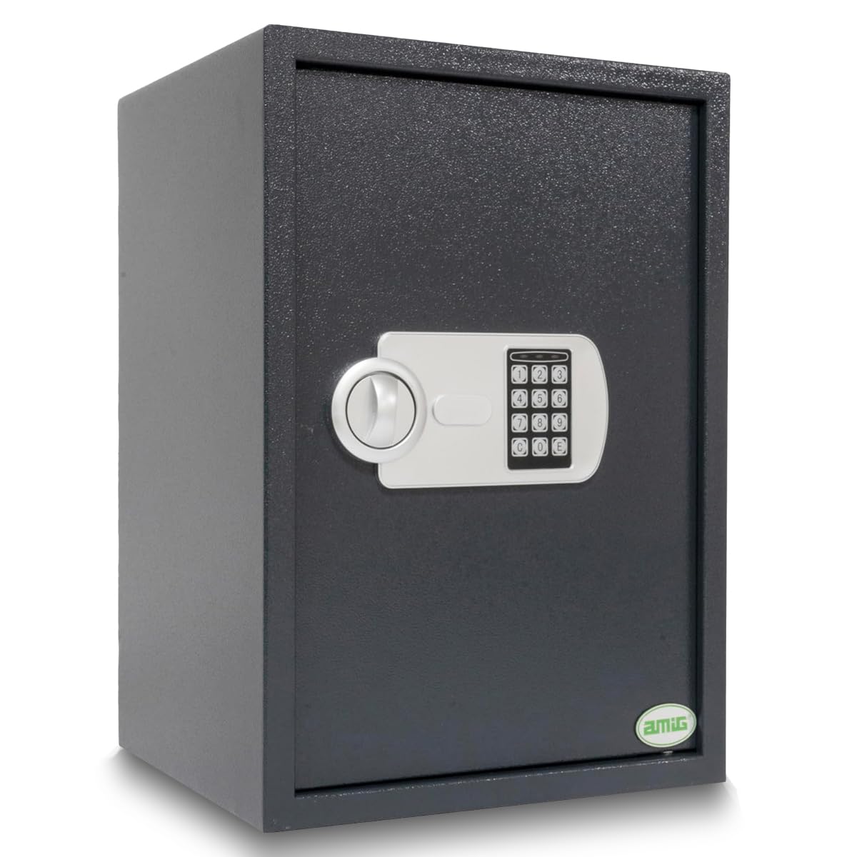 Amig - Caja Fuerte con Código - Caja de Seguridad de Sobreponer - Acero - Camuflada - Ideal para Casa - Protección de Dinero y Joyas de valor - 50 x 31 x 35 cm