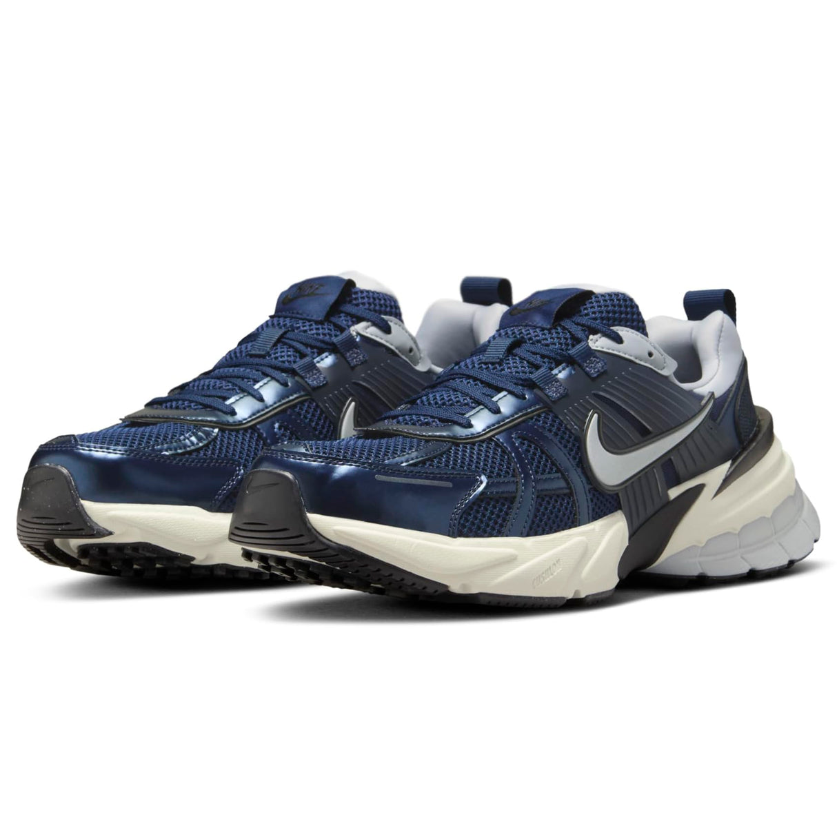 NIKE V2k Run, Sneaker Hombre, Obsidian Obsidian Thunder Blue Wolf Grey, 42 EU