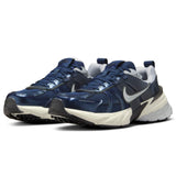 NIKE V2k Run, Sneaker Hombre, Obsidian Obsidian Thunder Blue Wolf Grey, 42 EU