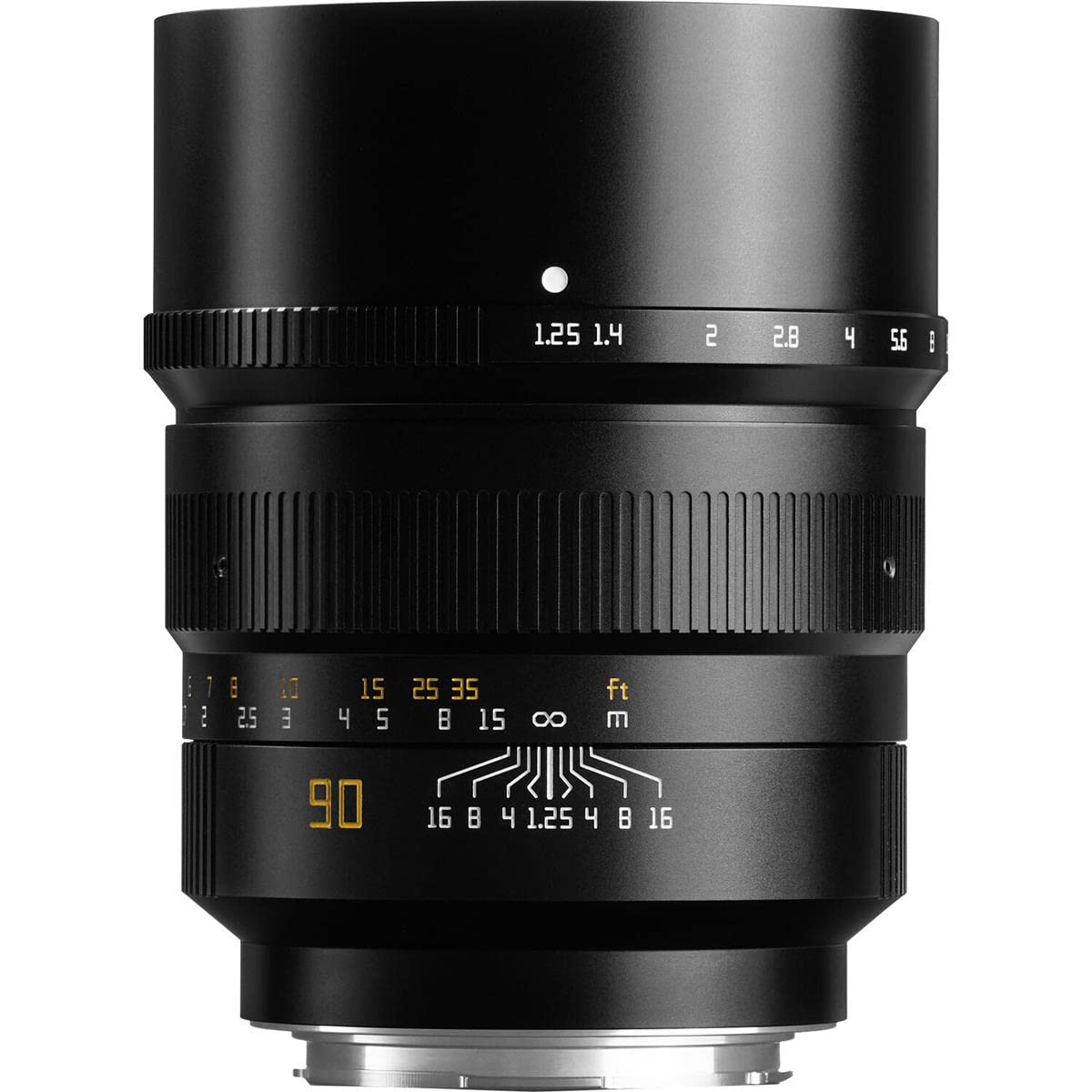 TTArtisan Lente de Cuerpo de Metal F/1.25 de 90 mm Compatible con Montura L, Color Negro