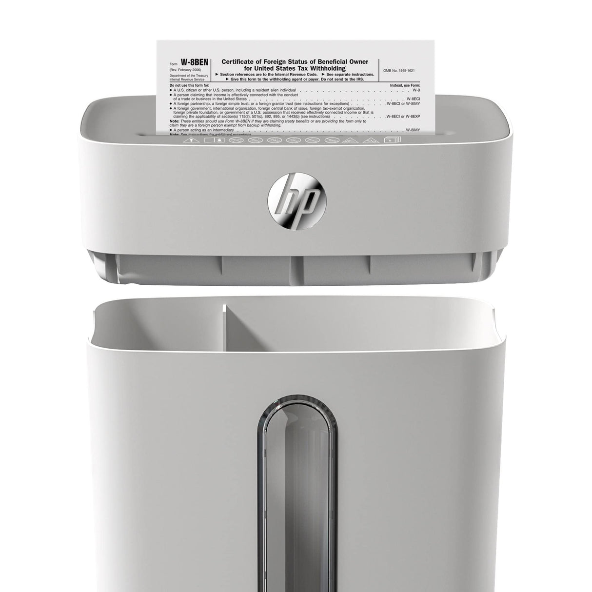 HP OneShred 8CC 2801 - Destructora de papel (nivel de seguridad P-4, corte cruzado, 8 hojas)
